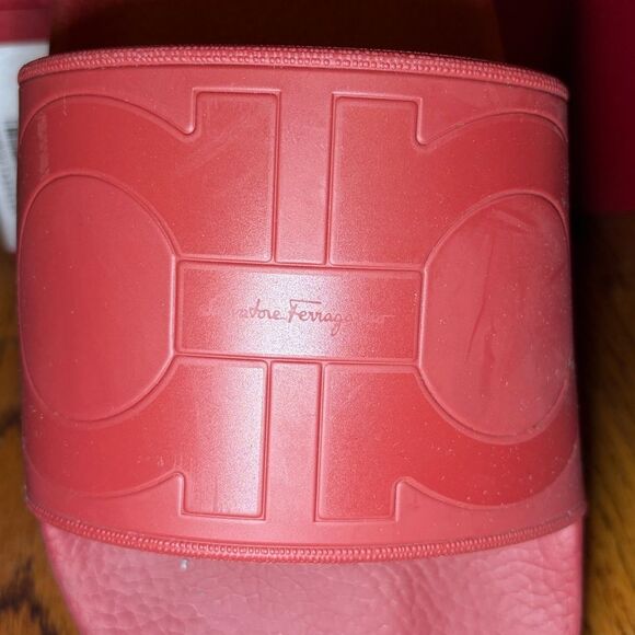 Salvatore Ferragamo Groove Pool Slides Size 12 Box Included main image 4